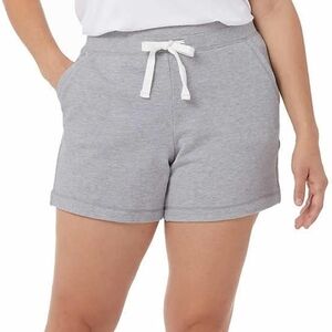 32 Degrees Cool Pull On Sweatshorts - Size XXL Womens Grey Elastic Waist Shorts